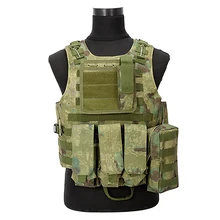 Камуфляжный охотничий военный тактический жилет Wargame Body Molle Armor охотничий жилет CS Уличное оборудование с 5 цветами