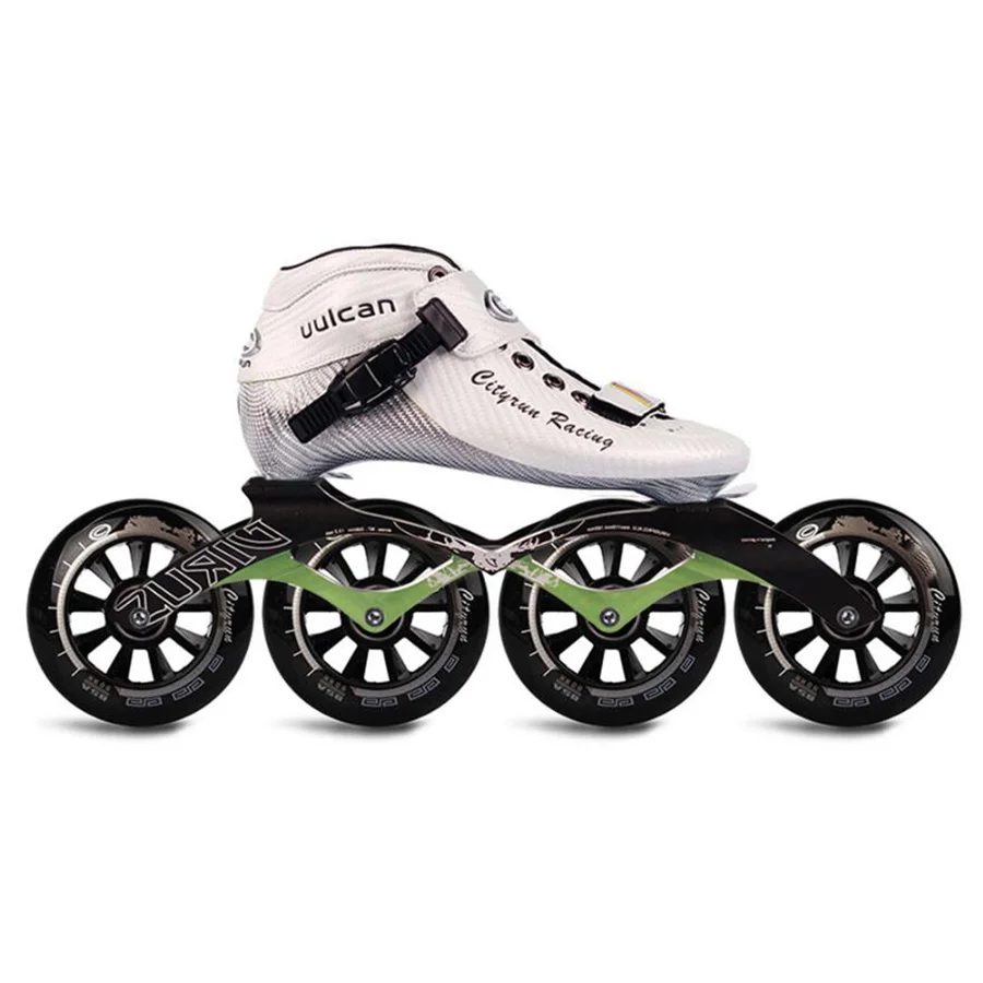 Cityrun Speed Inline Skates Carbon Fiber Professional Competition Skates 4 Wheels Racing Skating