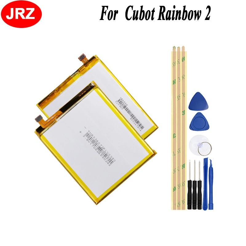 JRZ для Cubot Rainbow 2, аккумулятор для телефона, 2350 мА/ч, высокая емкость, 3,8 в, высокое качество, сменные батареи+ Инструменты