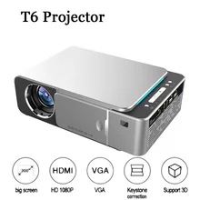 T6 Портативный светодиодный проектор 4K 3500 люмен 1080P HD видео проектор USB HDMI проектор для домашнего кинотеатра на выбор Android 7,1 проектор