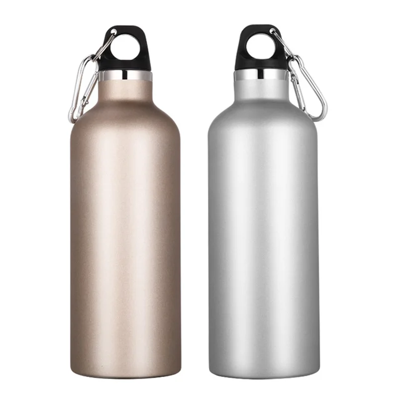 

500ml 304 Stainless Steel Tumbler Insulated Mug Portable Outdoor Climb Thermos Bottle with Carabiner