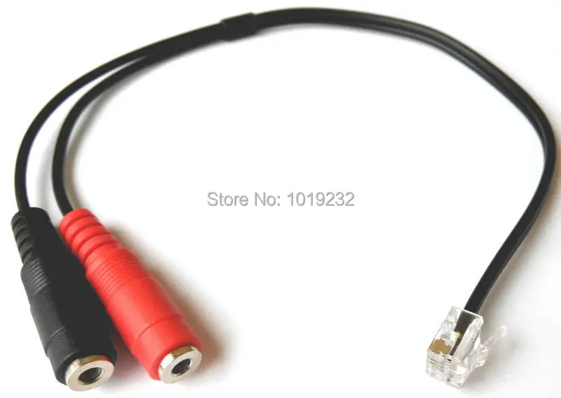 Адаптер VoiceJoy RJ9 двойной 3 5 мм для ПК гарнитуры адаптер RJ11 к Avaya 4610 4620 RJ9|3.5mm to rj9|rj9