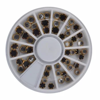 WUF 1 Wheel Nail Art Rhinestone &amp;amp; Decoration For DIY Nails Art Accessory Fashion Decorations Beauty Tools #JS22