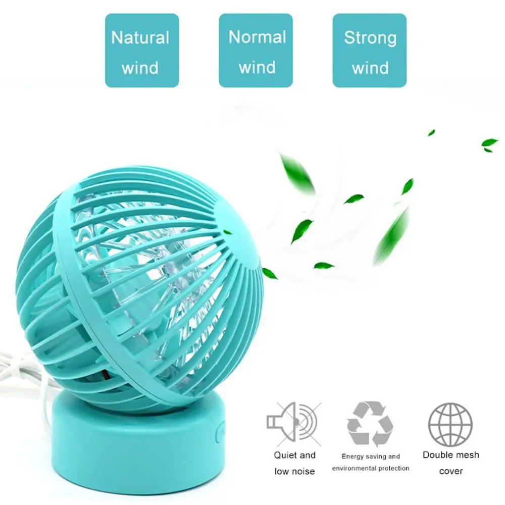 

90 Degree Rotary Desktop Mini Super Quiet USB Cooling Fan Cooler for PC Laptop