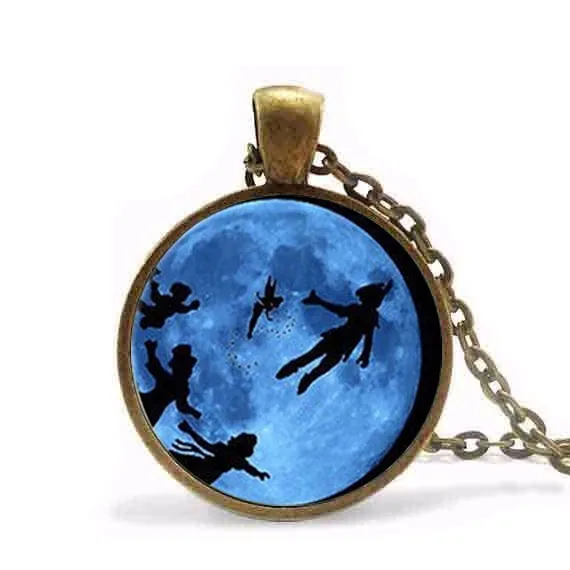 Steampunk Verre Dome Pendentif Peter Pan Collier Jamais Grandir Citation Bijoux Verre Cabochon Collier Chaine Bijoux Nouveau Aliexpress