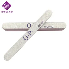 5PCS/lot polishing strip 100/180 long straight nail file customized printed nail art file manicure tools