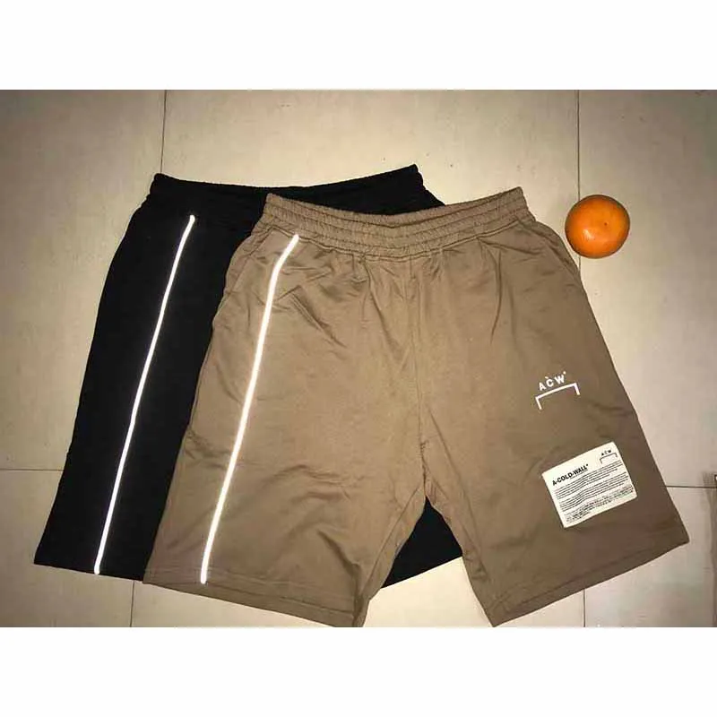 

3M Reflective Drawstring ACW A COLD WALL Shorts 2019 New Men Women 1:1 Cotton Street Wear A-COLD-WALL Shorts