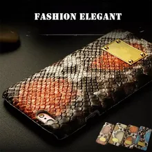 

Luxury Brand Vintage Snake Skin Leather Phone Case For iPhone 6 S 6S Plus 3D Crocodile Shell Back Cover For iPhone6 6Plus Case