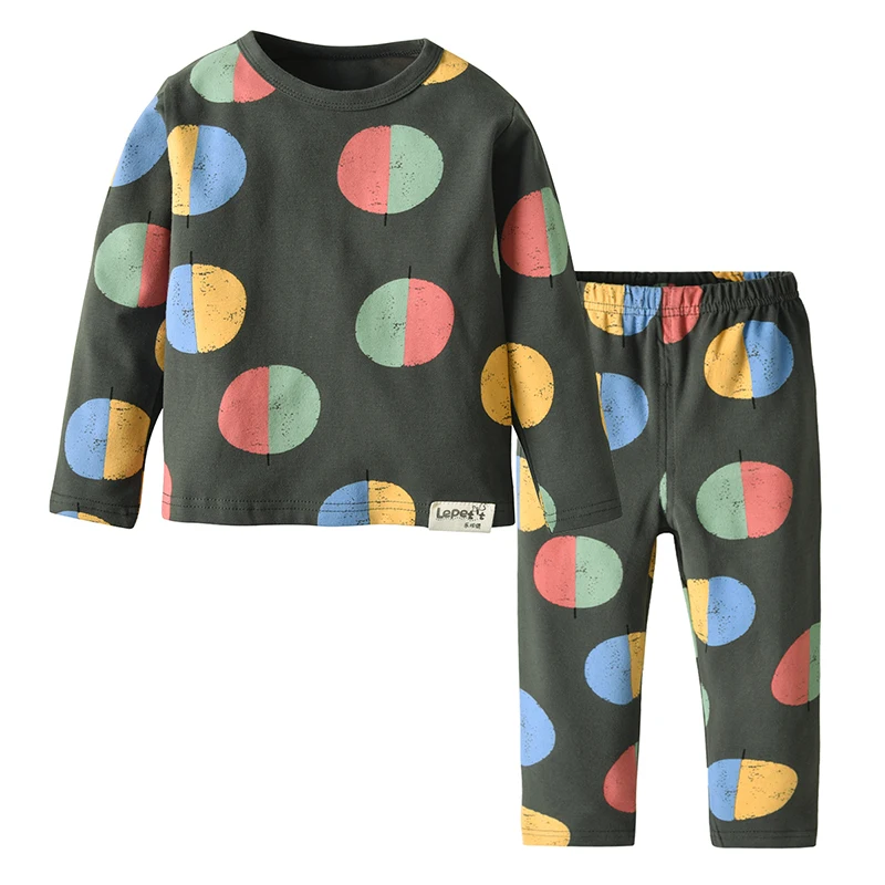 

2019 Children Boys Girls Long Johns Thermal Pyjamas Set Tops+Pants 2Pcs Autumn Winter Pajamas Suit Sleepwear Home Kid Clothes
