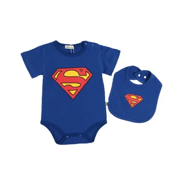 

Baby romper clothing 2 piece set Superman Batman baby jumpsuit 100% cotton children Roupa De Bebe girls & boys baby clothing