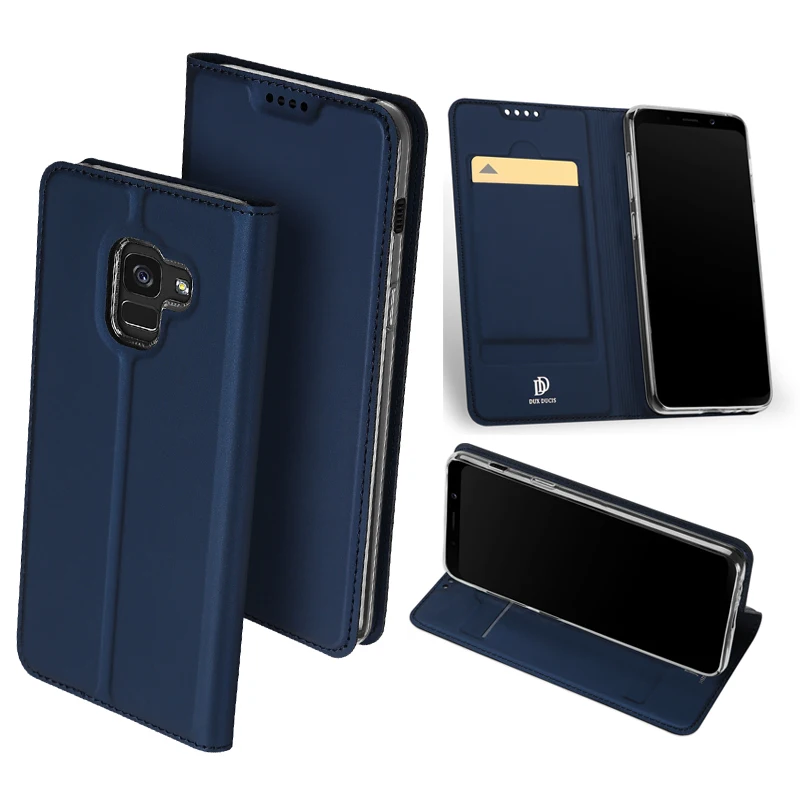 

Original DUX DUCIS Leather Case For Samsung Galaxy A8 2018 Cover Luxury Flip Stand Wallet Case For Samsung Galaxy A8 Plus 2018