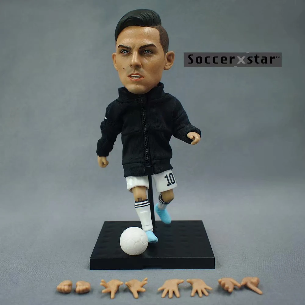 

1Pcs Football Soccer Star Figures SoccerX 21# DYBALA 12cm&5in Height Action Dolls Figurine