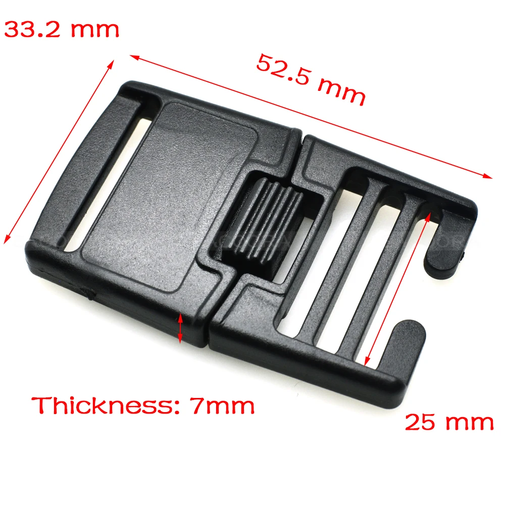 Холщовая пряжка с центральным высвобождением приблизительная упаковка 1 дюйм