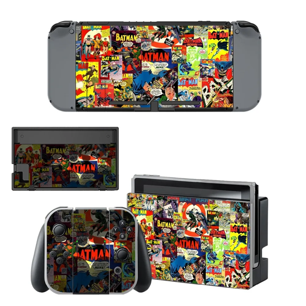 Наклейка Бэтмен Джокер Nintendo наклейка на консоль Switch и контроллер для NS защитный