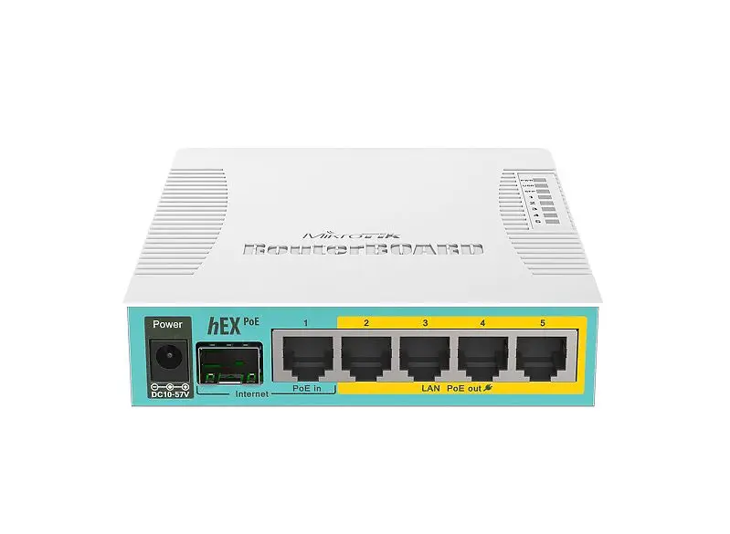 MikroTik Routerboard hEX PoE RB960PGS 5 портов Gigabit Ethernet 1 SFP маршрутизатор SOHO& Home 800 МГц процессор 128 МБ ram RouterOS L4