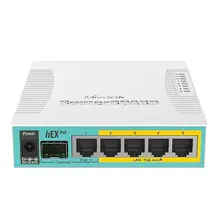 MikroTik Routerboard hEX PoE RB960PGS 5 портов Gigabit Ethernet 1 SFP маршрутизатор SOHO& Home 800 МГц процессор 128 МБ ram RouterOS L4