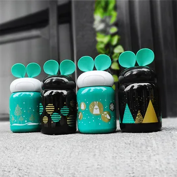 

Round rabbit insulation Cup 304 stainless steel cartoon cute mini portable student cup LU1081558