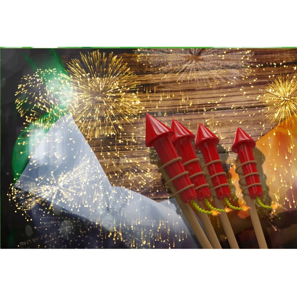 

Laeacco St. Patrick's Rocket Fireworks Smashing Wall Baby Portrait Scene Photo Background Photographic Backdrop For Photo Studio