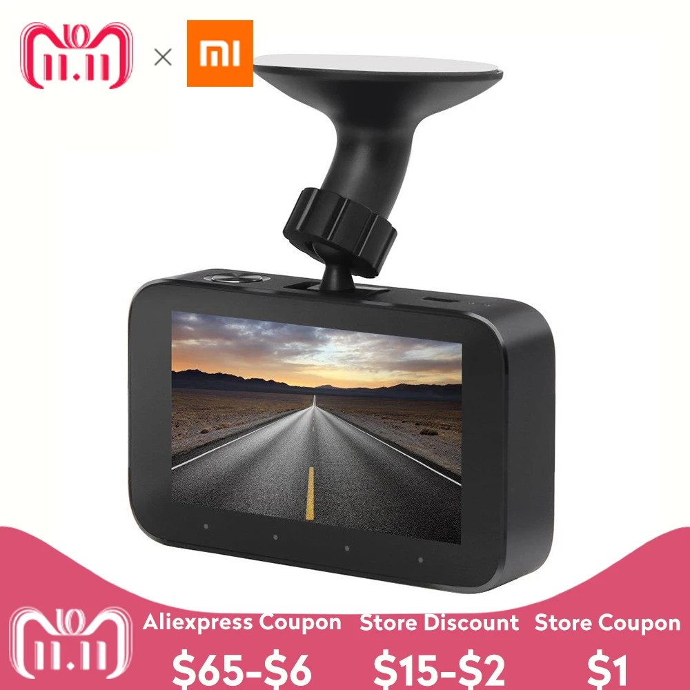 Xiaomi MIJIA 3.0 Inch DVR 1080P WIFI Parking Monitoring Car Digital Video Recorder With 160 Degree Wide Angle