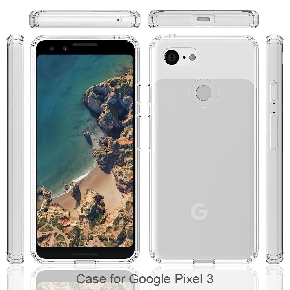 Для Google Pixel 3A чехол для Pixel 3 XL мягкий силиконовый бампер противоударный Прозрачный жесткий чехол для Google Pixel 3 чехол для Pixel 3A XL