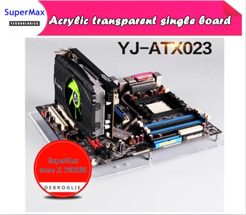 

QDIY Acrylic transparent tray DIY modify bracket ITX ATX EATX MATX Type single board for Computer Case
