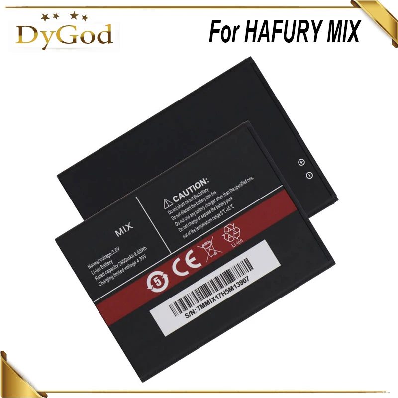 DyGod 2600 mAh аккумулятор для hafury MIX высокого качества батареи для замены мобильного телефона