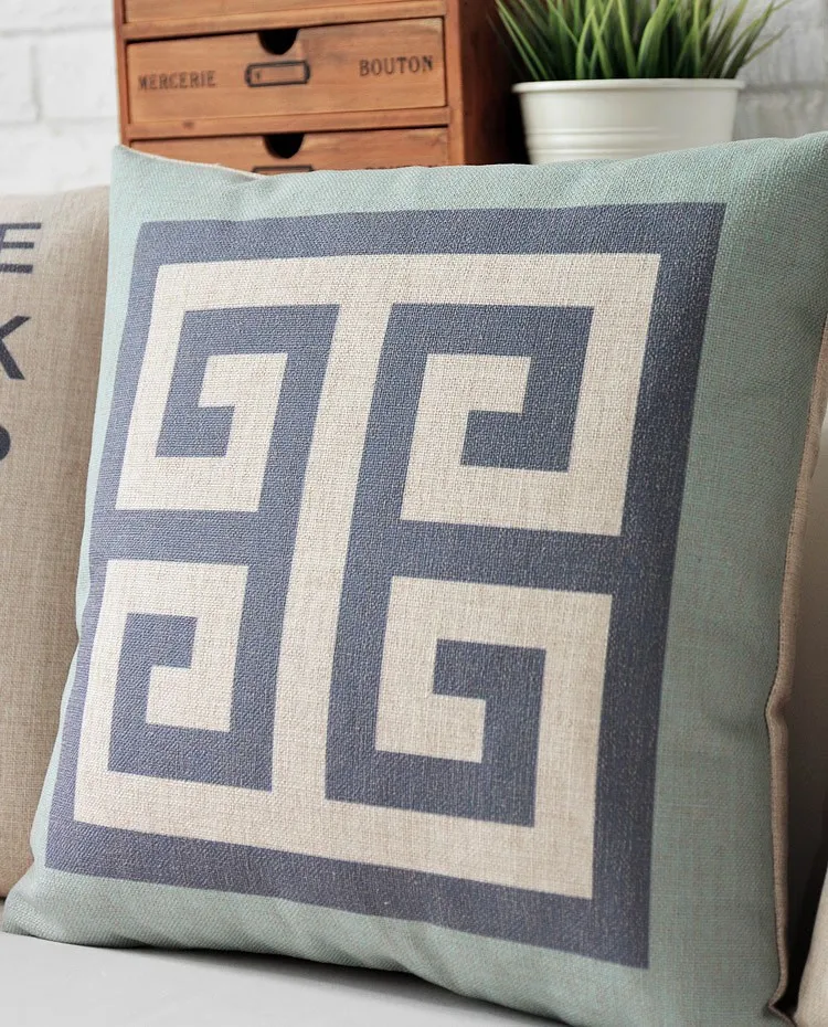 Скандинавские стили синий олень домашний декор подушка Фламинго льняная хлопковая подушка Декоративные подушки