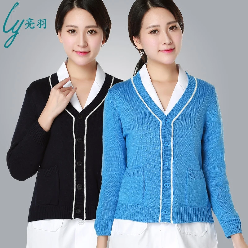 navy nurse cardigan