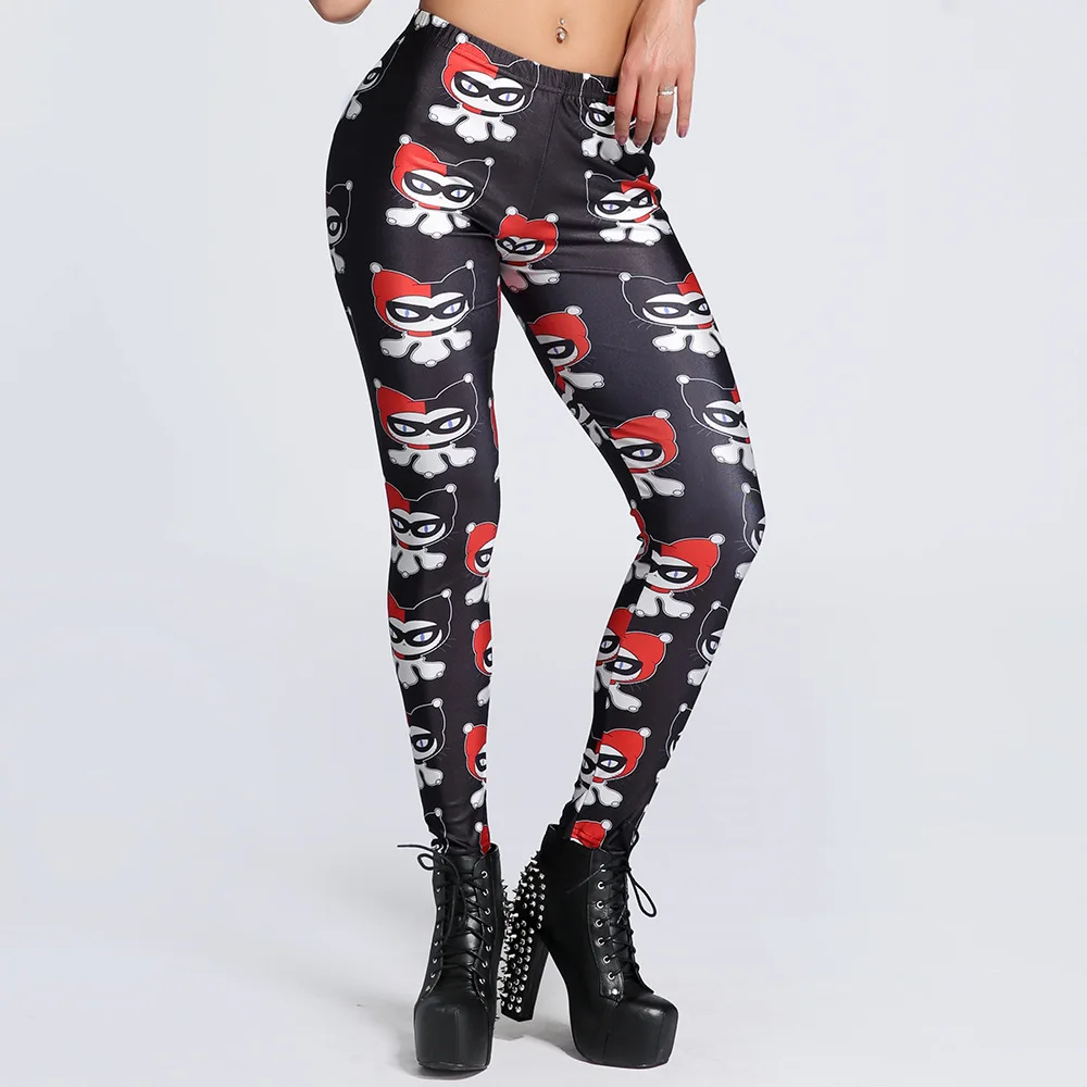 Popular Black And Red Striped Leggings-Buy Cheap Black And Red 2017 Women Cartoon Black Red Cat Thematic Fitness Leggings Elastic Fiber Hiphop Party Cheerleader Rooter Workout - Popular Black And Red Striped Leggings-Buy Cheap Black And Red