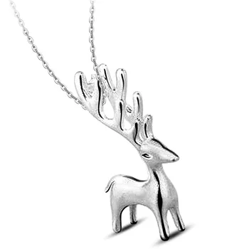 

XIYANIKE 925 Sterling Silver Brushed Little Elk Pendant No Chian Necklaces & Pendants For Women Fine Jewelry Collares VNS8231