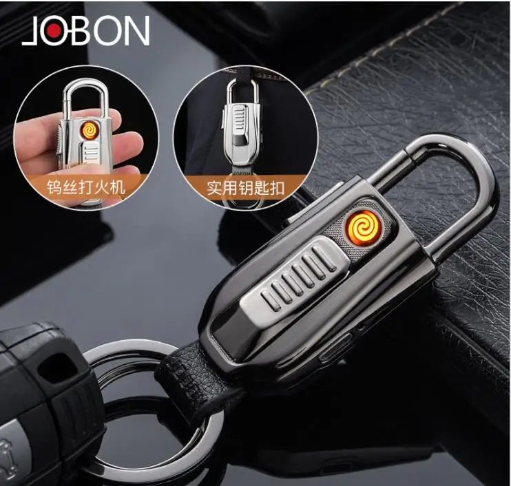 

jobon lencendedor usb charging lighter key buckle multifunction lighter