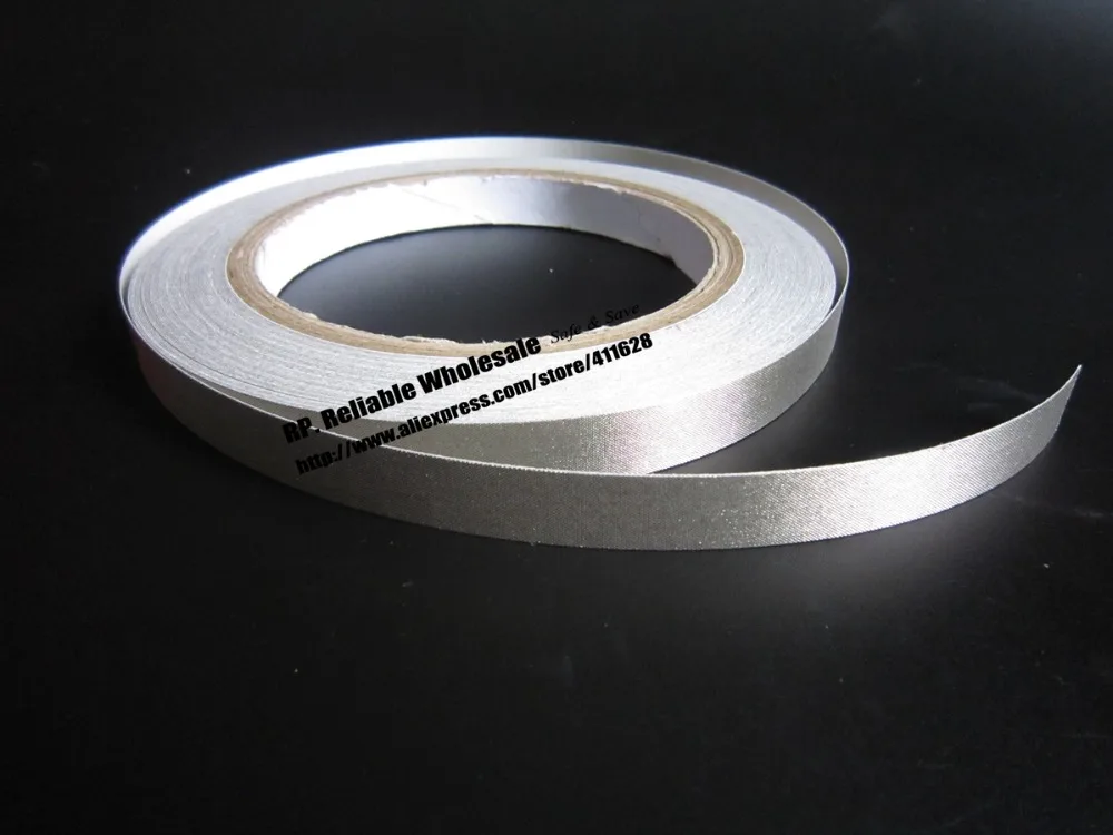 1x 11mm* 20 meters Silver Adhesive Conductive Fabric Cloth Tape for
