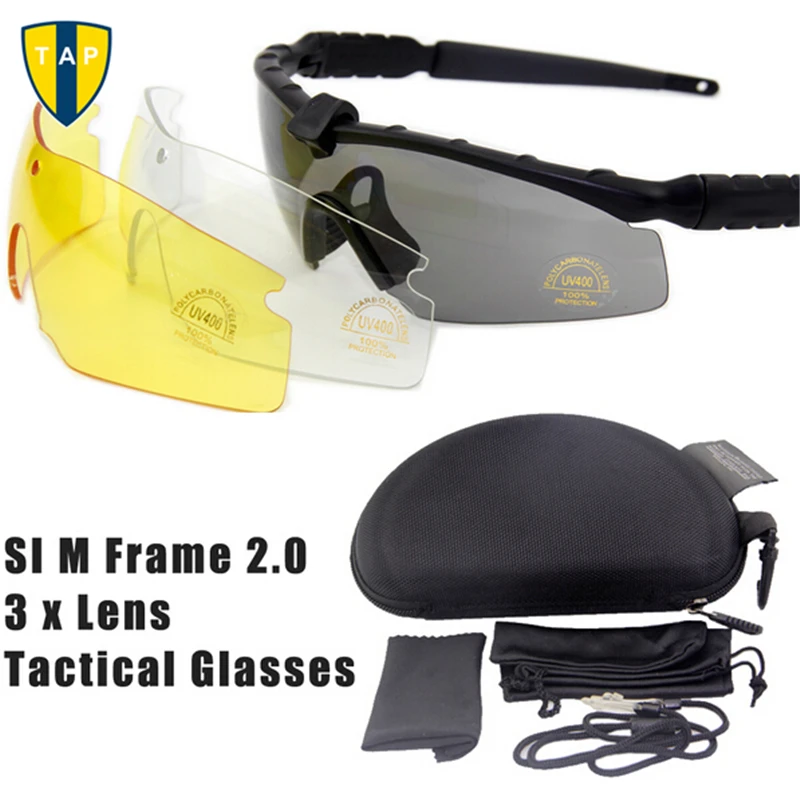 M Frame 2.0 Military Tactical Glasses Army Goggle Eyewear Shooting