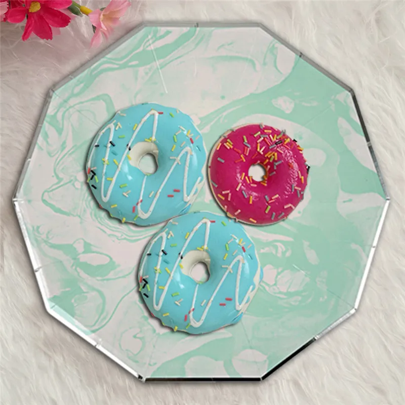 Fresh-Mint-Green-Halo-Pattern-Marble-Disposable-Tableware-Set-Paper-Plates-Cups-Party-Wedding-Carnival-Tableware (1)