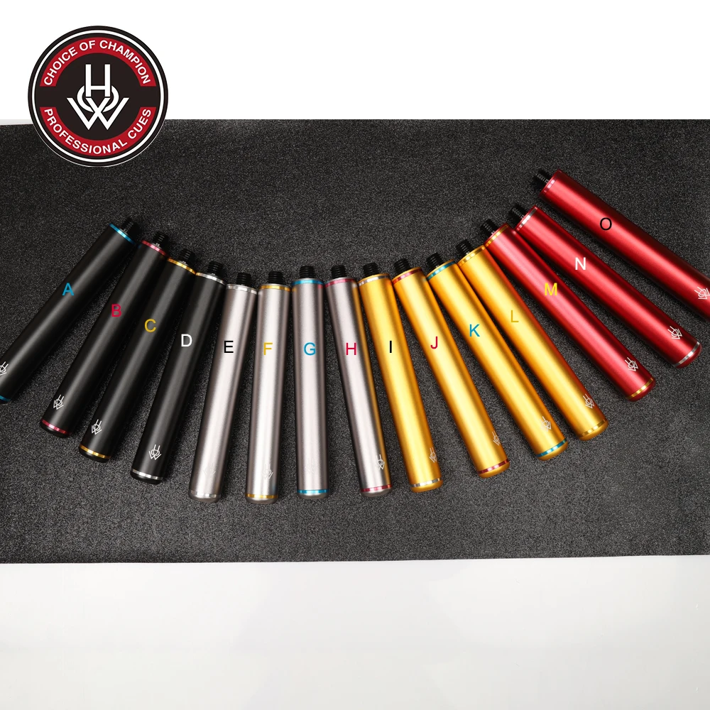 HOW Pool Cues Extension Aluminum alloy 16 Colors Easy convenient Extended Extension Billiard
