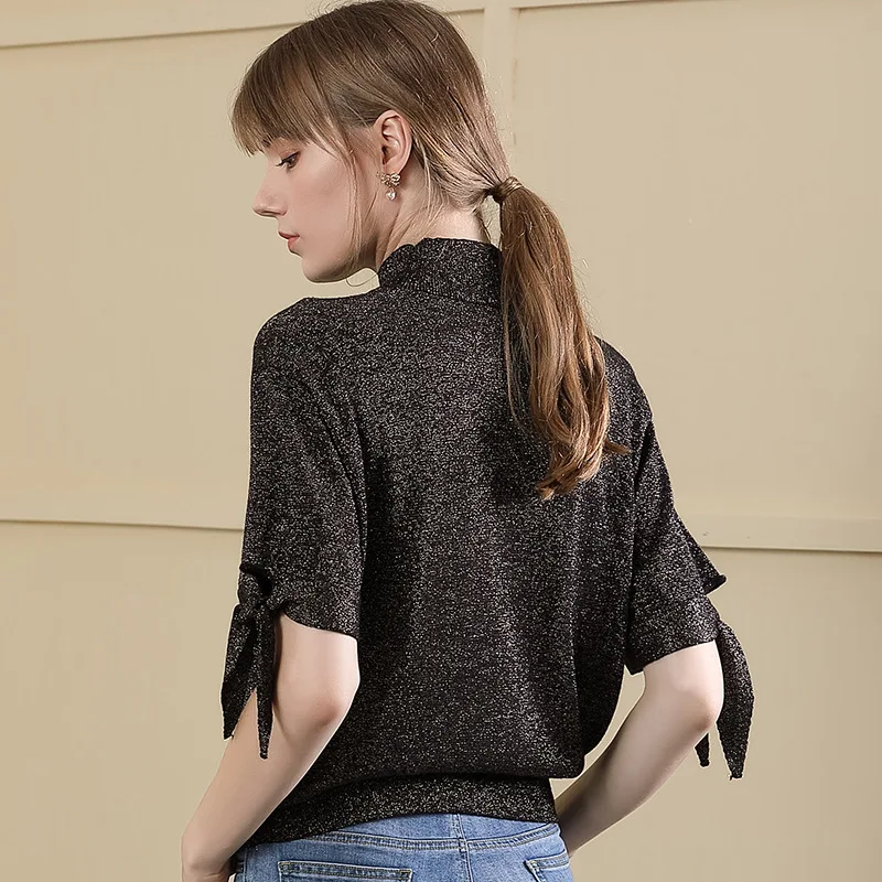 Oversize knitting sweater shirt 2018 women's fashion short-sleeved o-neck oversize loose sweater women for autumn 18056 Oversize knitting sweater shirt 2018 women's fashion short-sleeved o-neck oversize loose sweater women for autumn 18056