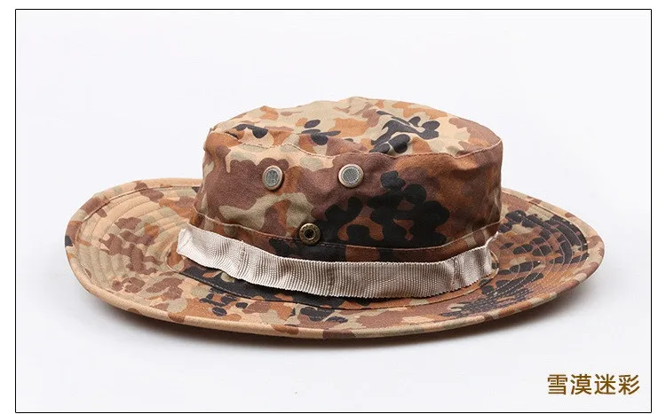 Солнечные шляпы, кемпинг рыбалка, летняя шляпа, широкая шляпа козырек, камуфляж, шляпа для джунглей, Скаутинг, 20 шт./партия