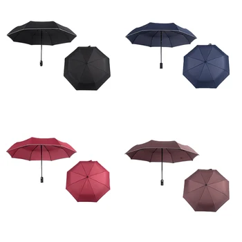 

New Umbrella with Flashlight Full Automatic Umbrella Outdoor UV Folding Umbrella Windproof Umbrellas Rain For Men and Women