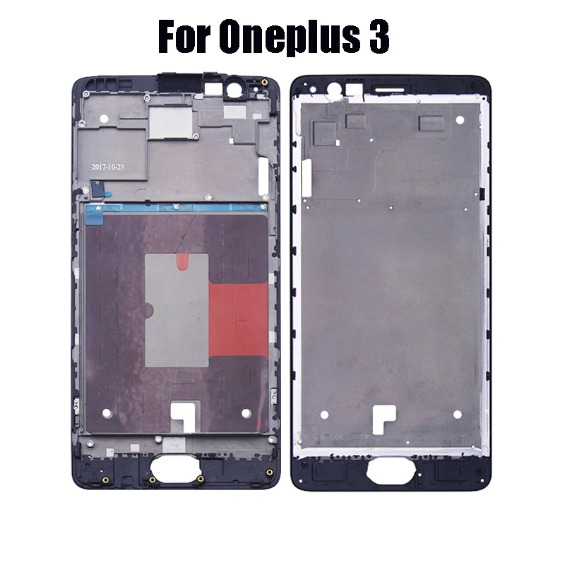 Средняя рамка пластина ЖК-Корпус Крышка для Oneplus 1+ A0001 A3000 A3003 A3010 A5000 A5010 Ремонт для One Plus 3 3T 5T