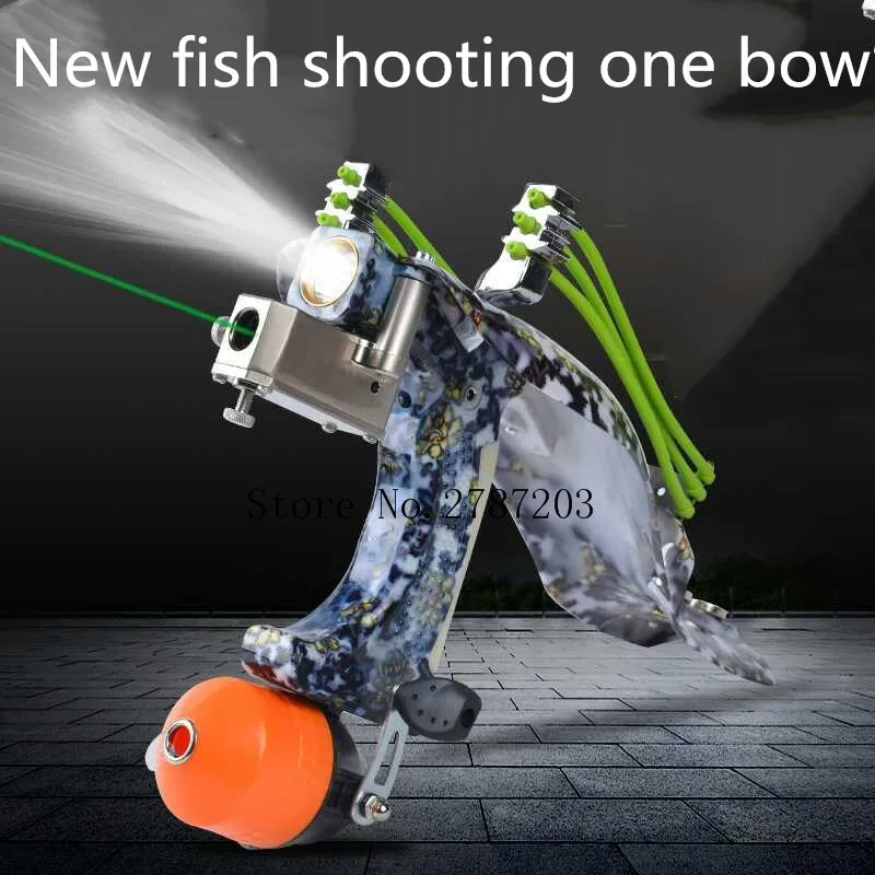 

New Powerful High Quality 1 Set Slingshot Professional and Integration for Hunting Fishing Slingshot Catapult For Catch Fish