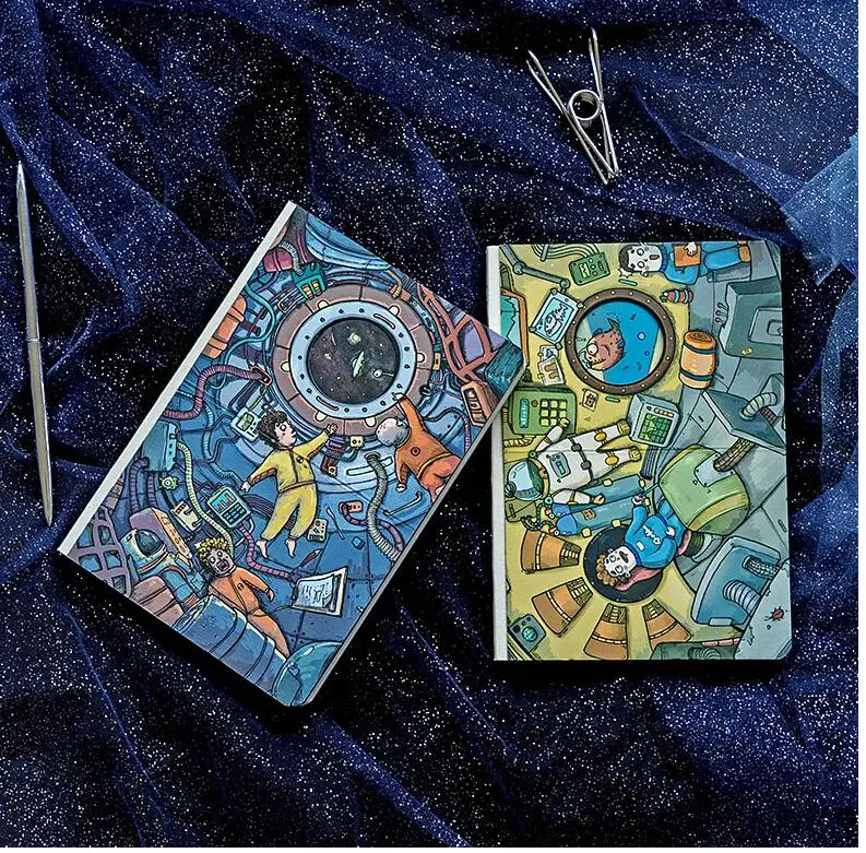

Wondering In The Universe Creative Comic Fashion Notebook 12.8*18.2cm 120 Sheets