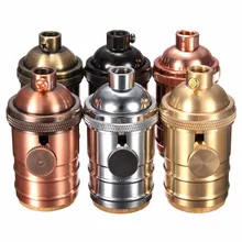 Высокое качество Винтаж цоколем Эдисона E27 винт лампы База Алюминий держатель лампы промышленного ретро кулон фитинги