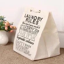 Легко переносить Canva тканевый мешок для стирки корзина с ручкой, бежевый Foadable стиральная одежда игрушки держатель Органайзер для путешествий