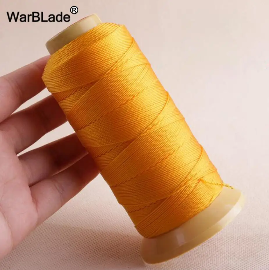 WBL нейлоновый шнур 0,2 мм 0,4 мм 0,6 мм 0,8 мм 1 мм Полиамид шнур швейные нитки веревки шелк Бисер строка для DIY плетеный провод для изготовления ювелирных изделий - Цвет: Golden