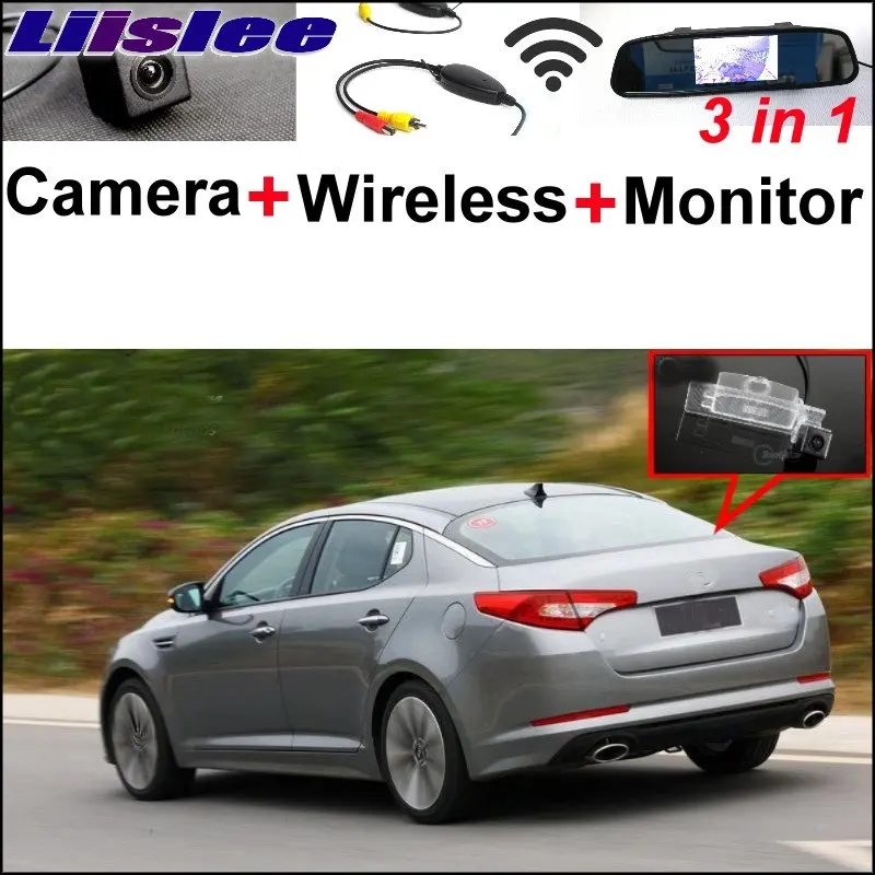 

Liislee 3 in1 Special Rear View Camera + Wireless Receiver + Mirror Monitor Easy DIY Parking System For KIA K5 Optima 2010~2015
