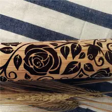 Рождество тиснение Скалка выпечки печенье лапша печенье, фондан, пирог тесто гравировкой ролик Роза navidad deegroller@ P2