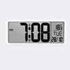 djustable Volume Battery Powered Digital Wall Clock With 2 Alarm Settings Large LCD Screen Display Clock ► Photo 2/6