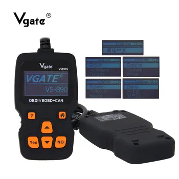 

Vgate VS890 S OBD2 CAN BUS automotive car diagnostic tools scanner scantool OBD 2 EOBD engine diagnostic tools Multi-language