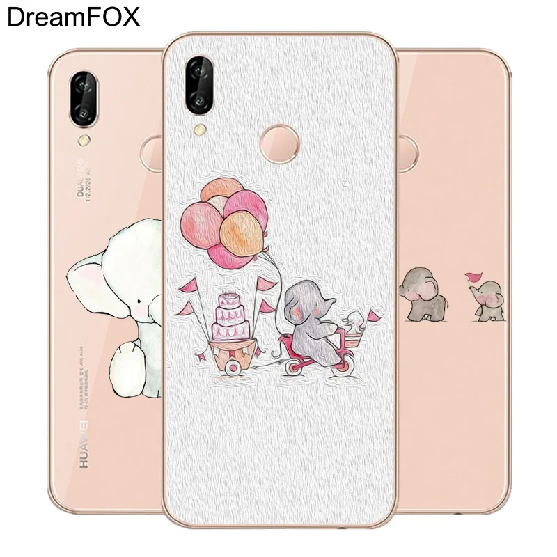 DREAMFOX M293 супер слон Кролик Мягкий ТПУ силиконовый чехол для huawei Honor 6A 6C 6X 7C 7X8 Lite Pro |