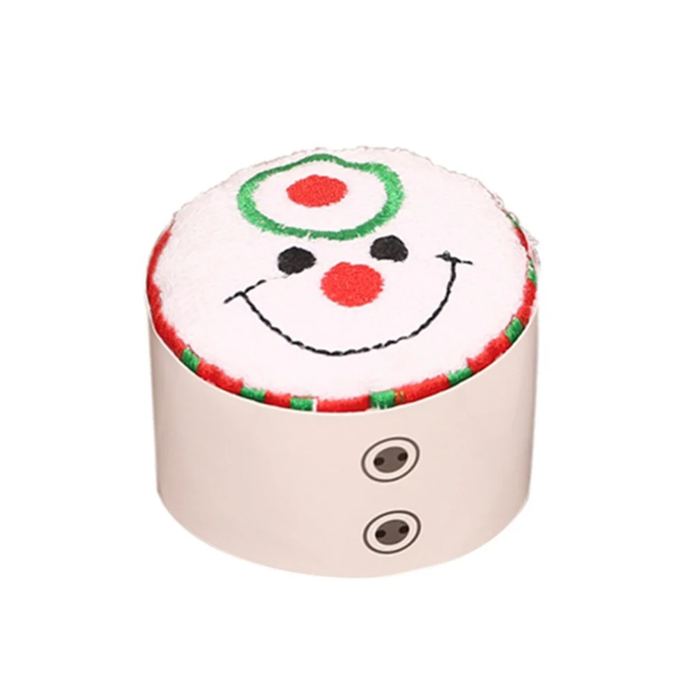Праздничный торт моделирование хлопок полотенце Санта полотенце со снеговиком Рождественская вечеринка подарки SF66 - Цвет: Snowman